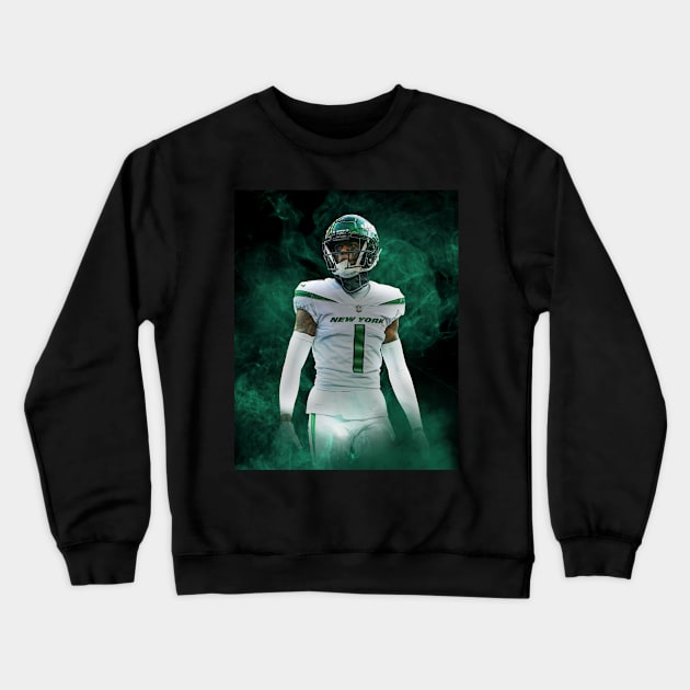 Ahmad "Sauce" Gardner New York Sports Art Crewneck Sweatshirt by JRoseGraphics